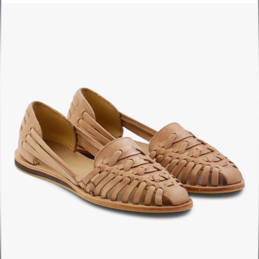 Nisolo Tan Leather Flats